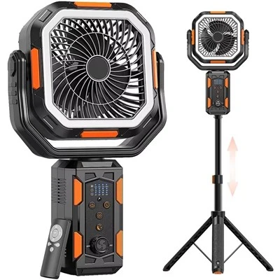 Matkavalgusti ja ventilaator